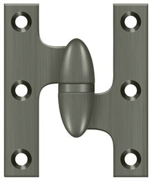 Deltana OK2520-R 2-1/2" x 2" Right Hand Olive Knuckle Hinge.
