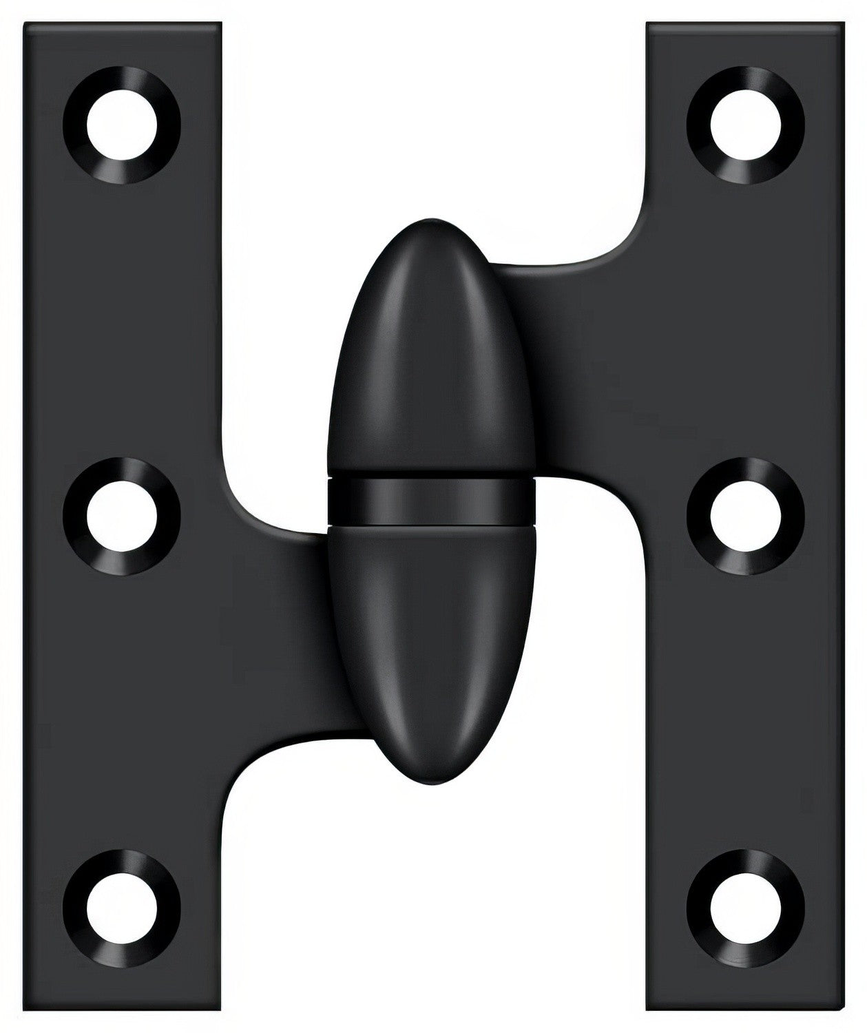 Deltana OK2520-L 2-1/2" x 2" Left Hand Olive Knuckle Hinge.