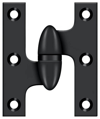 Deltana OK2520-L 2-1/2" x 2" Left Hand Olive Knuckle Hinge.