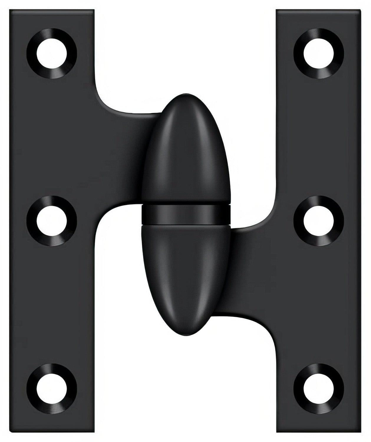 Deltana OK2520-R 2-1/2" x 2" Right Hand Olive Knuckle Hinge