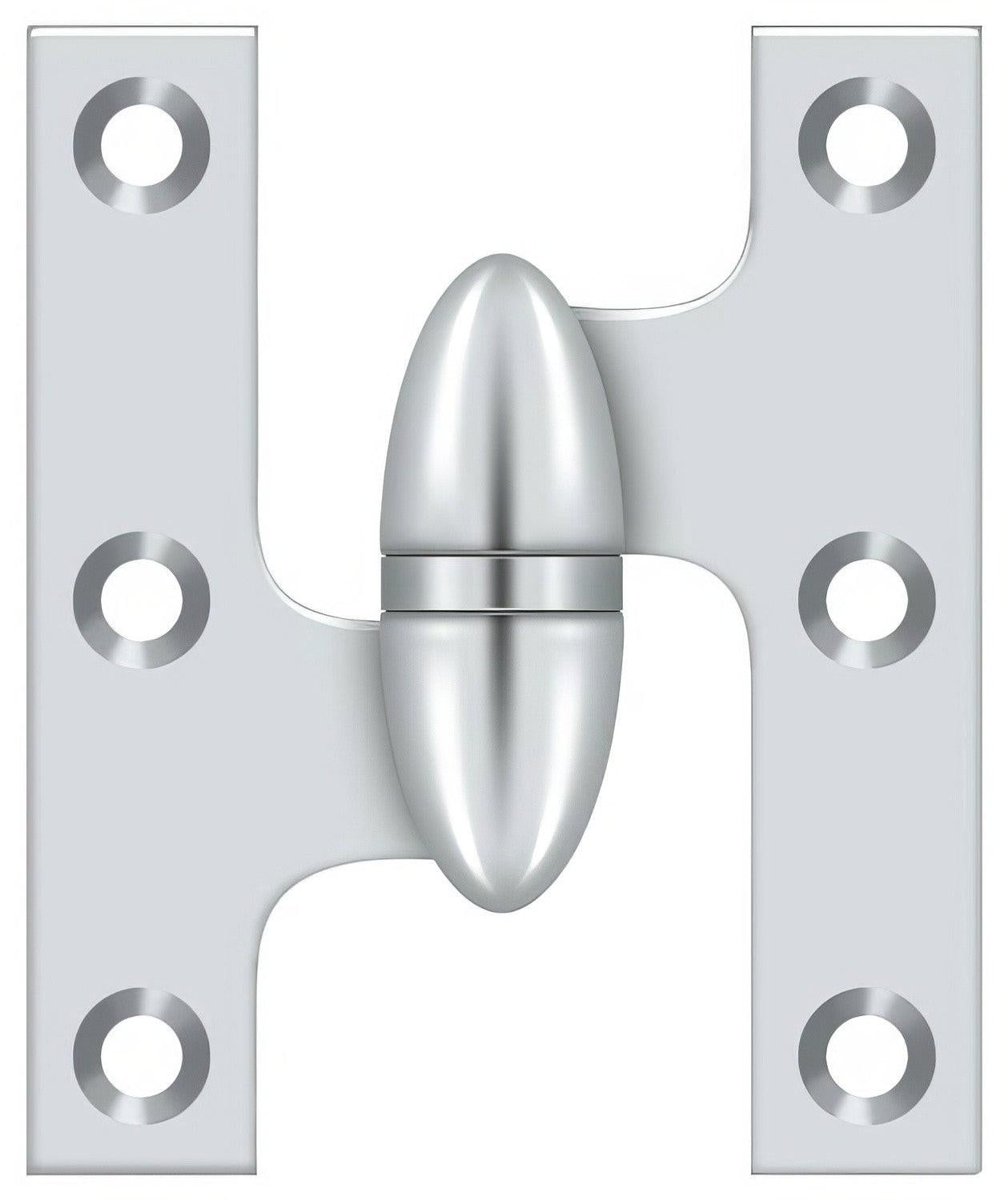 Deltana OK2520-L 2-1/2" x 2" Left Hand Olive Knuckle Hinge