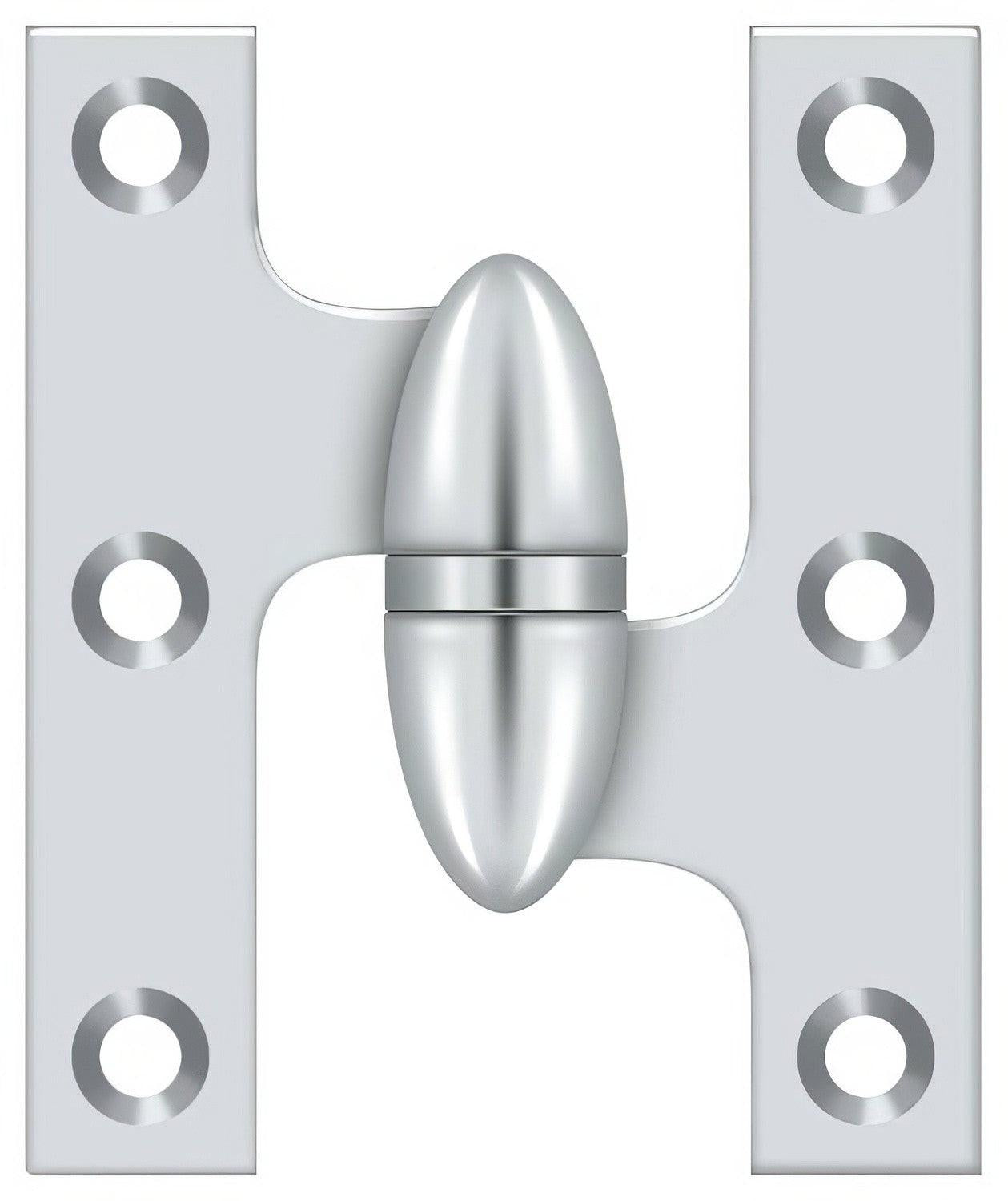 Deltana OK2520-R 2-1/2" x 2" Right Hand Olive Knuckle Hinge