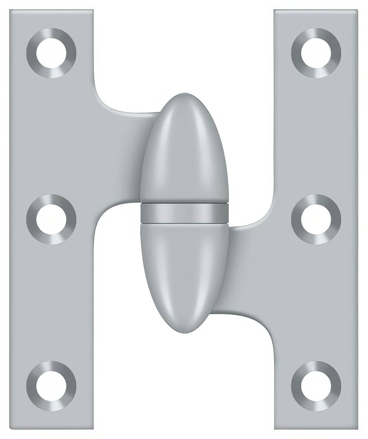 Deltana OK2520-R 2-1/2" x 2" Right Hand Olive Knuckle Hinge.