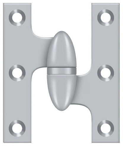Deltana OK2520-R 2-1/2" x 2" Right Hand Olive Knuckle Hinge.