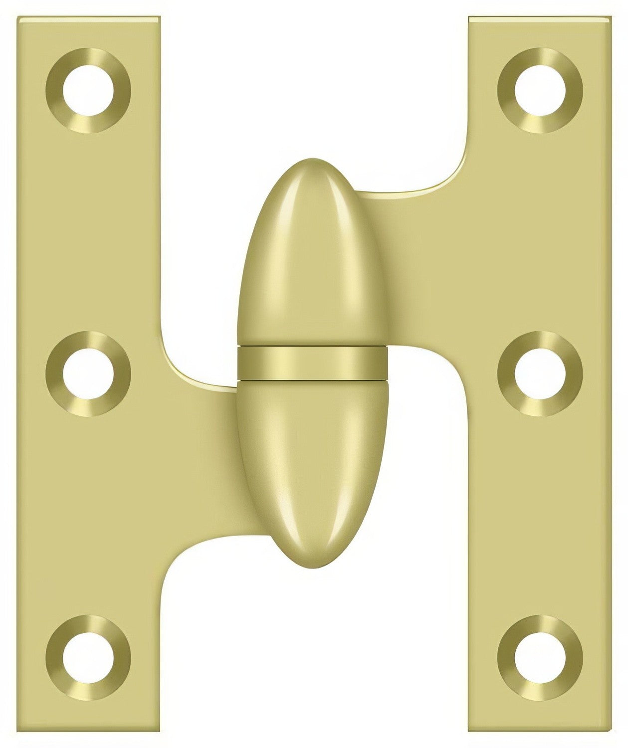 Deltana OK2520-L 2-1/2" x 2" Left Hand Olive Knuckle Hinge.