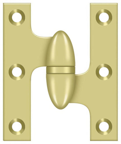 Deltana OK2520-R 2-1/2" x 2" Right Hand Olive Knuckle Hinge