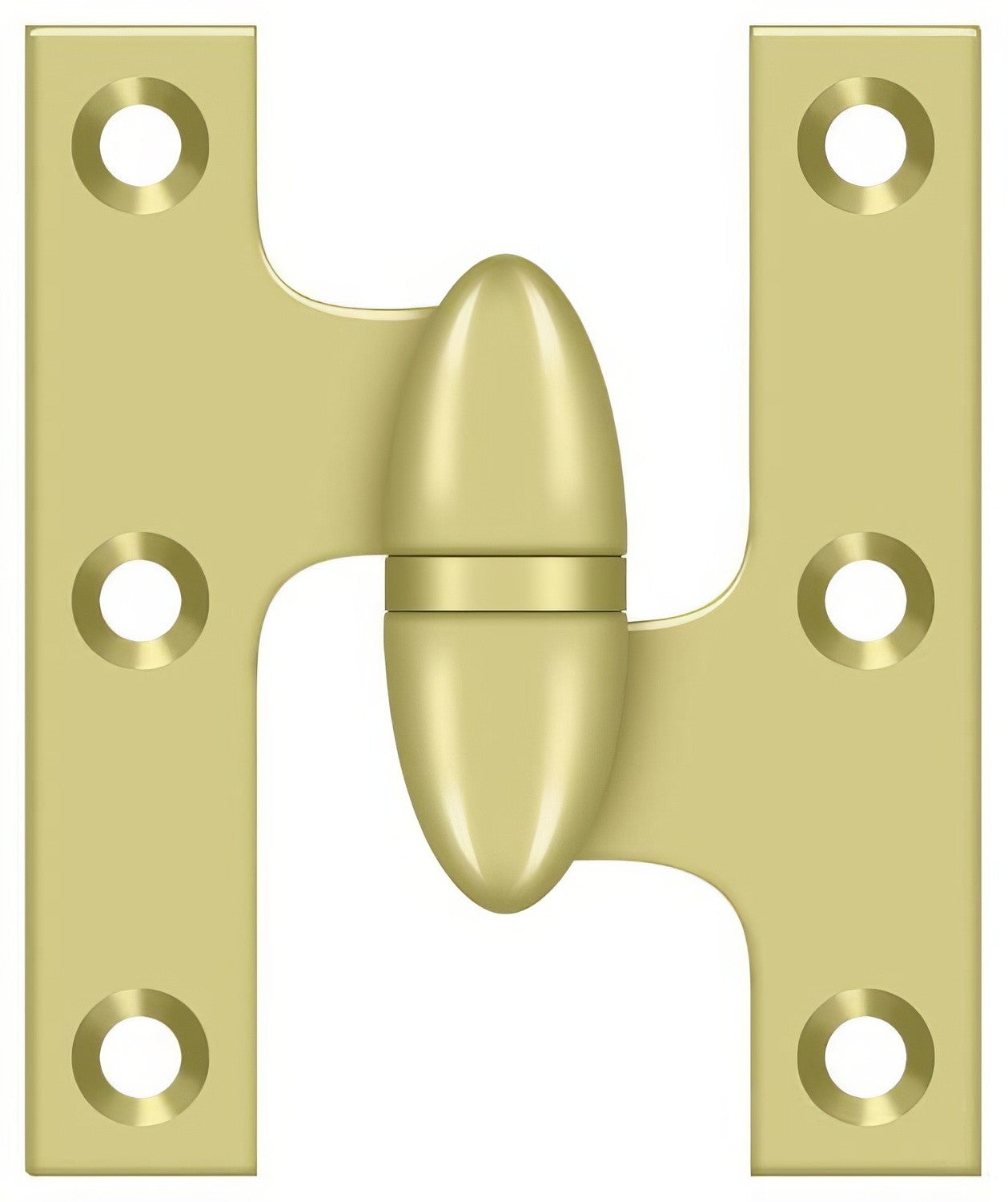 Deltana OK2520-R 2-1/2" x 2" Right Hand Olive Knuckle Hinge.