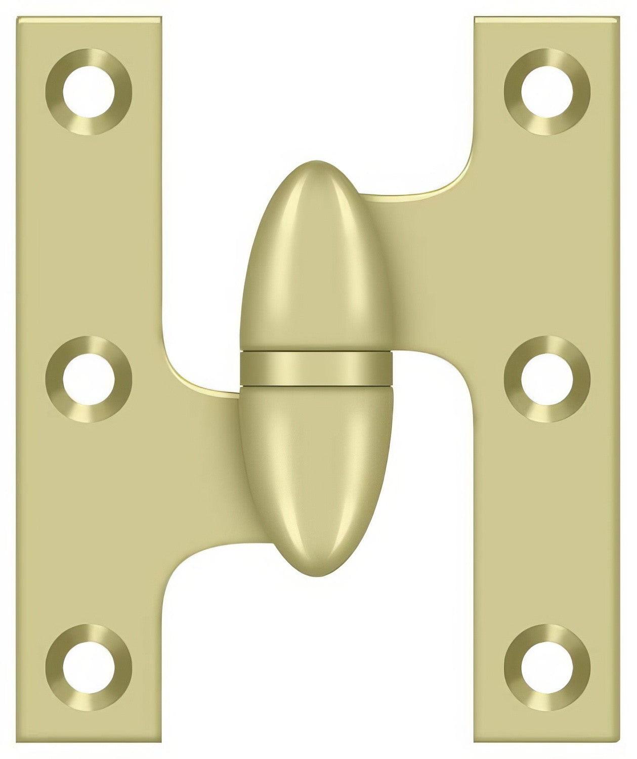 Deltana OK2520-L 2-1/2" x 2" Left Hand Olive Knuckle Hinge