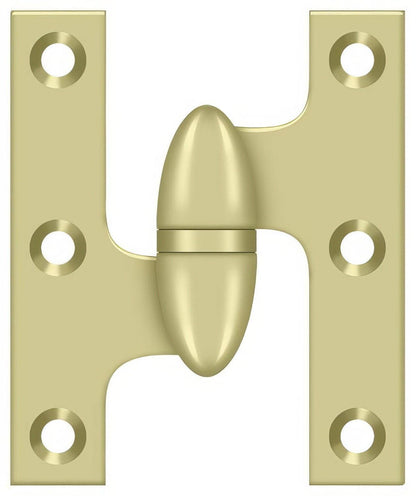 Deltana OK2520-L 2-1/2" x 2" Left Hand Olive Knuckle Hinge