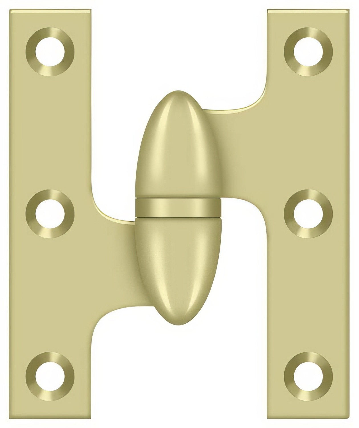 Deltana OK2520-L 2-1/2" x 2" Left Hand Olive Knuckle Hinge.