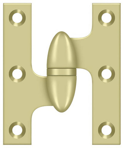 Deltana OK2520-L 2-1/2" x 2" Left Hand Olive Knuckle Hinge.