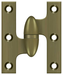 Deltana OK2520-L 2-1/2" x 2" Left Hand Olive Knuckle Hinge