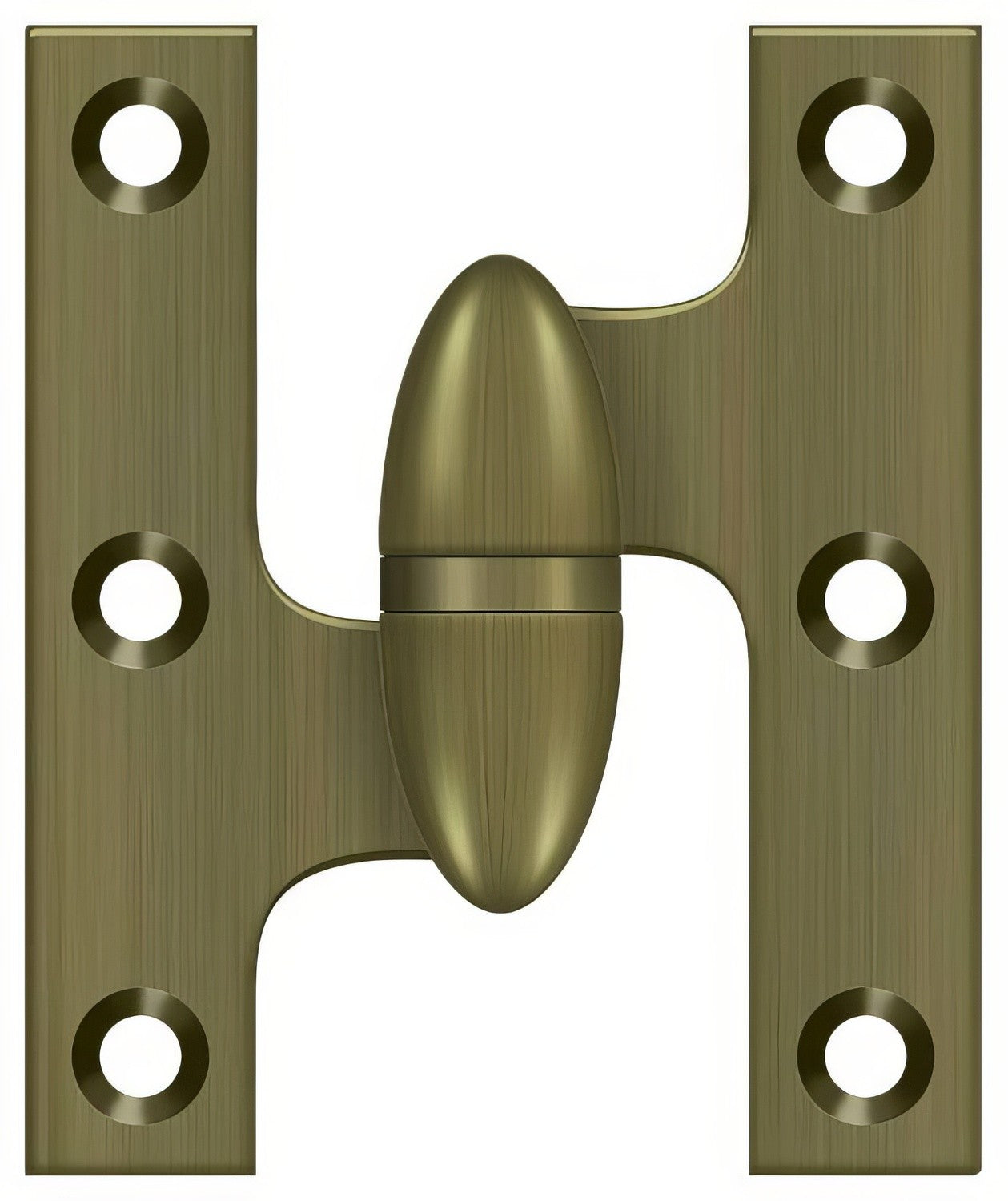 Deltana OK2520-L 2-1/2" x 2" Left Hand Olive Knuckle Hinge.