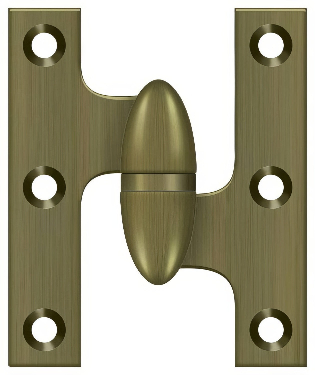Deltana OK2520-R 2-1/2" x 2" Right Hand Olive Knuckle Hinge.