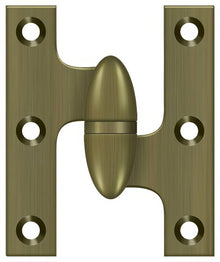 Deltana OK2520-R 2-1/2" x 2" Right Hand Olive Knuckle Hinge.