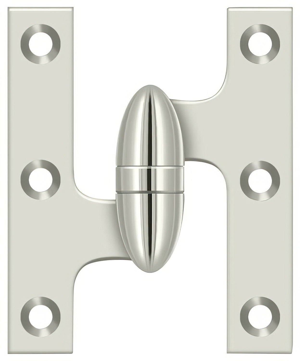 Deltana OK3025B-L 3" x 2-1/2" Left Hand Olive Knuckle Hinge with Ball Bearing.