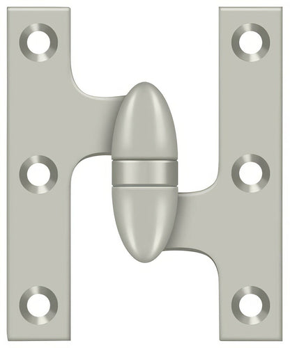Deltana OK3025B-R 3" x 2-1/2" Right Hand Olive Knuckle Hinge with Ball Bearing.