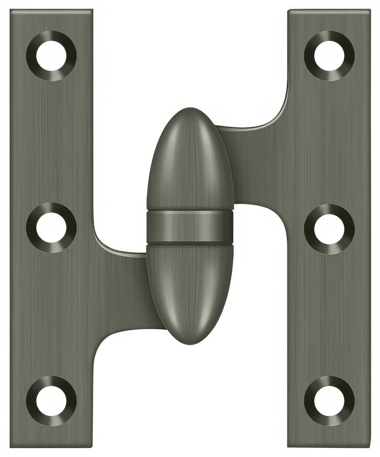 Deltana OK3025B-L 3" x 2-1/2" Left Hand Olive Knuckle Hinge with Ball Bearing.