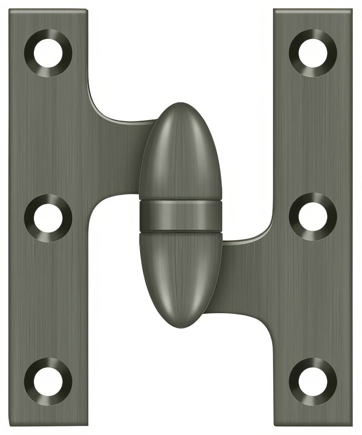 Deltana OK3025B-R 3" x 2-1/2" Right Hand Olive Knuckle Hinge with Ball Bearing.