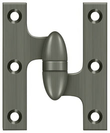 Deltana OK3025B-R 3" x 2-1/2" Right Hand Olive Knuckle Hinge with Ball Bearing.