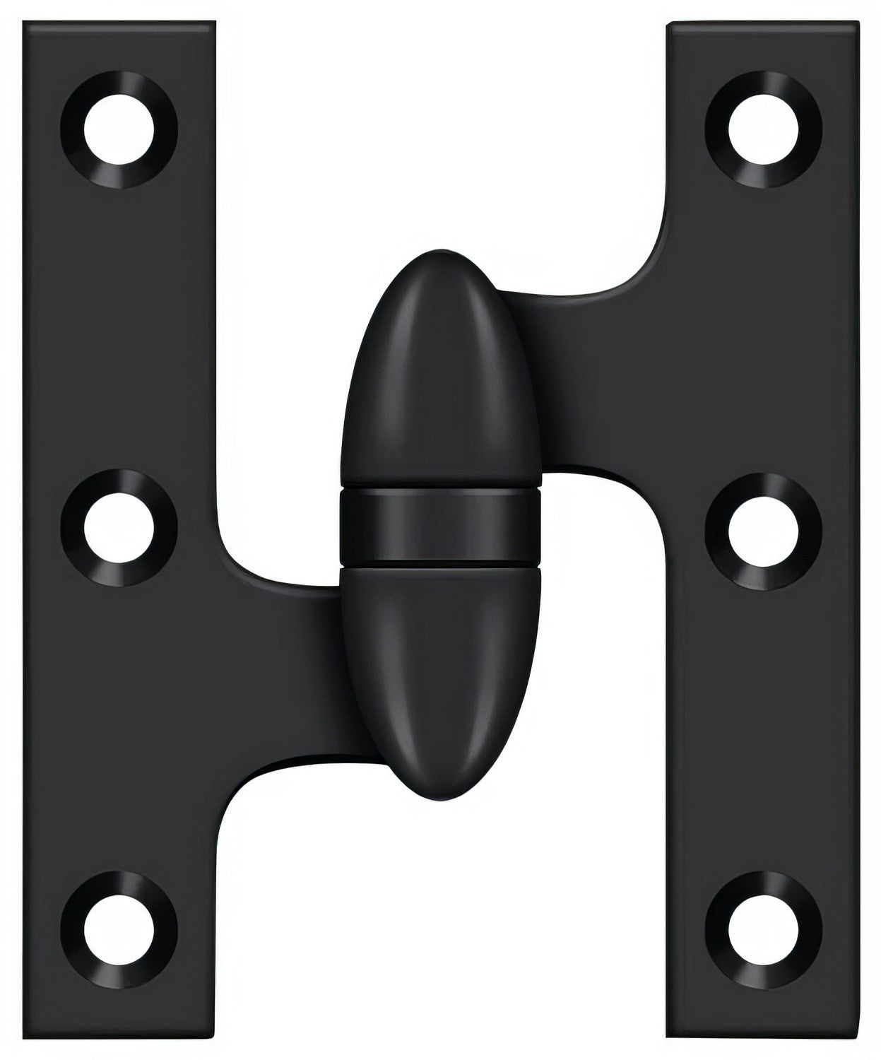 Deltana OK3025B-L 3" x 2-1/2" Left Hand Olive Knuckle Hinge with Ball Bearing.