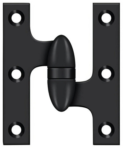 Deltana OK3025B-R 3" x 2-1/2" Right Hand Olive Knuckle Hinge with Ball Bearing