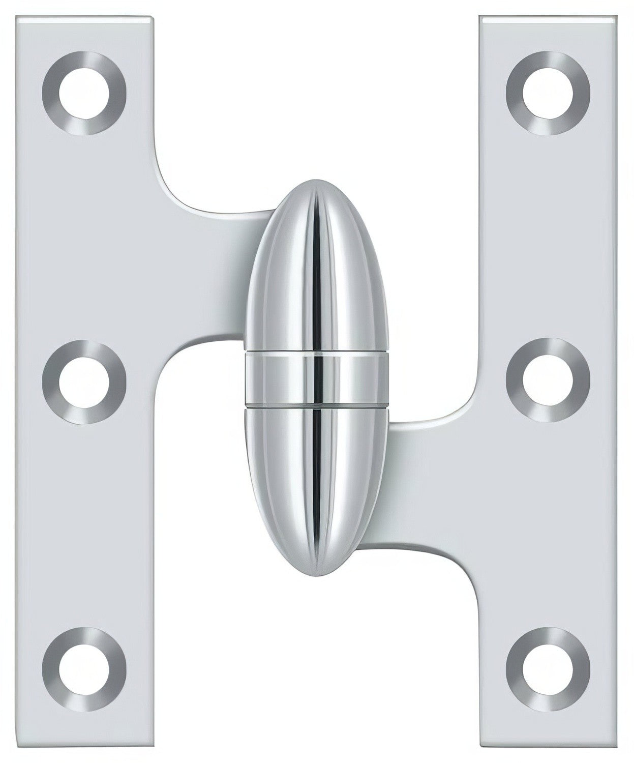 Deltana OK3025B-R 3" x 2-1/2" Right Hand Olive Knuckle Hinge with Ball Bearing.