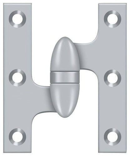 Deltana OK3025B-L 3" x 2-1/2" Left Hand Olive Knuckle Hinge with Ball Bearing.