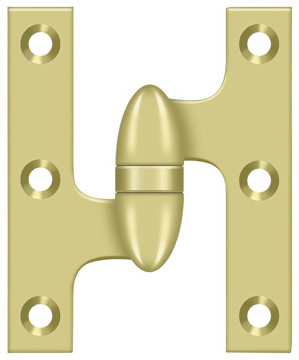 Deltana OK3025B-L 3" x 2-1/2" Left Hand Olive Knuckle Hinge with Ball Bearing.