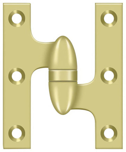 Deltana OK3025B-R 3" x 2-1/2" Right Hand Olive Knuckle Hinge with Ball Bearing