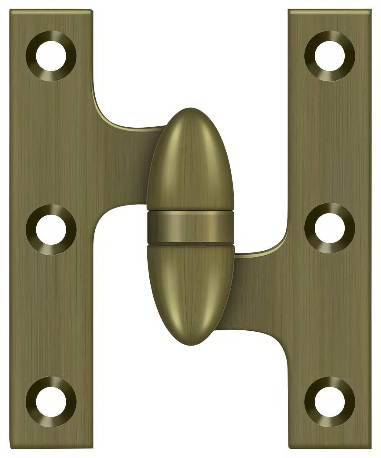 Deltana OK3025B-R 3" x 2-1/2" Right Hand Olive Knuckle Hinge with Ball Bearing.