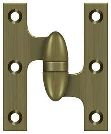 Deltana OK3025B-R 3" x 2-1/2" Right Hand Olive Knuckle Hinge with Ball Bearing