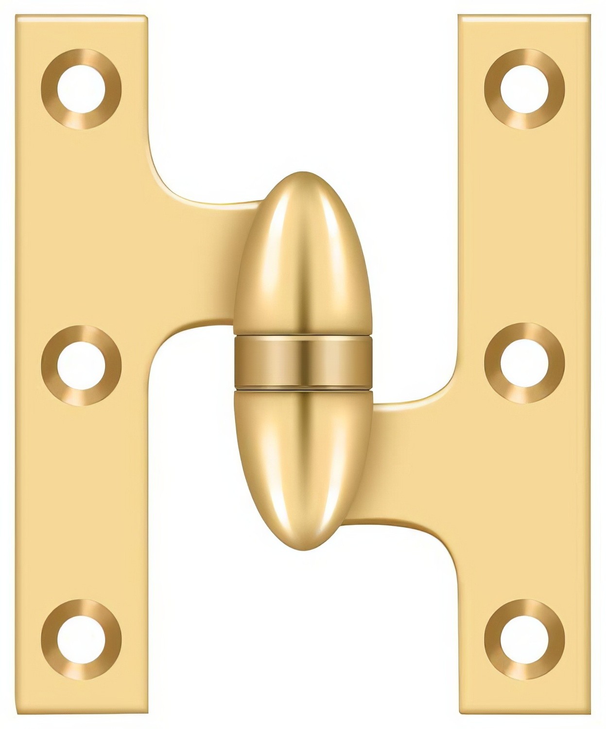 Deltana OK3025B-R 3" x 2-1/2" Right Hand Olive Knuckle Hinge with Ball Bearing.