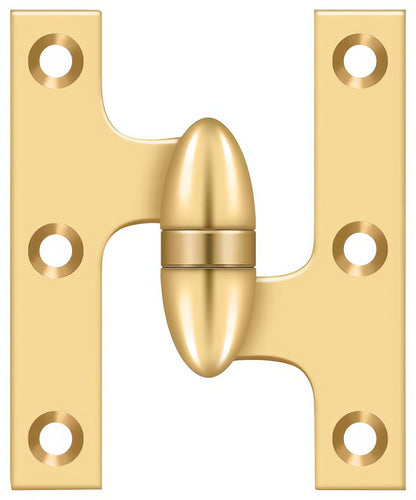Deltana OK3025B-R 3" x 2-1/2" Right Hand Olive Knuckle Hinge with Ball Bearing.
