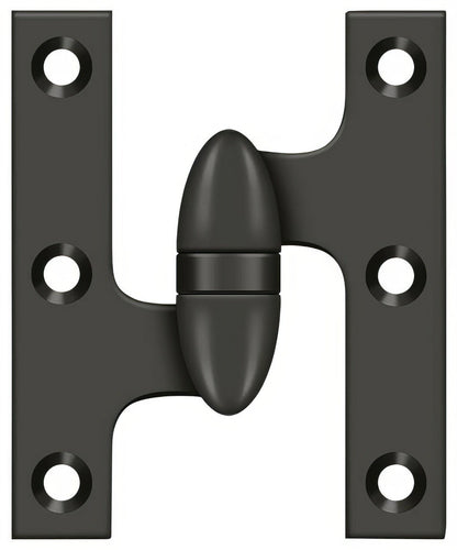 Deltana OK5032B-L 5" x 3-1/4" Left Hand Olive Knuckle Hinge with Ball Bearing.