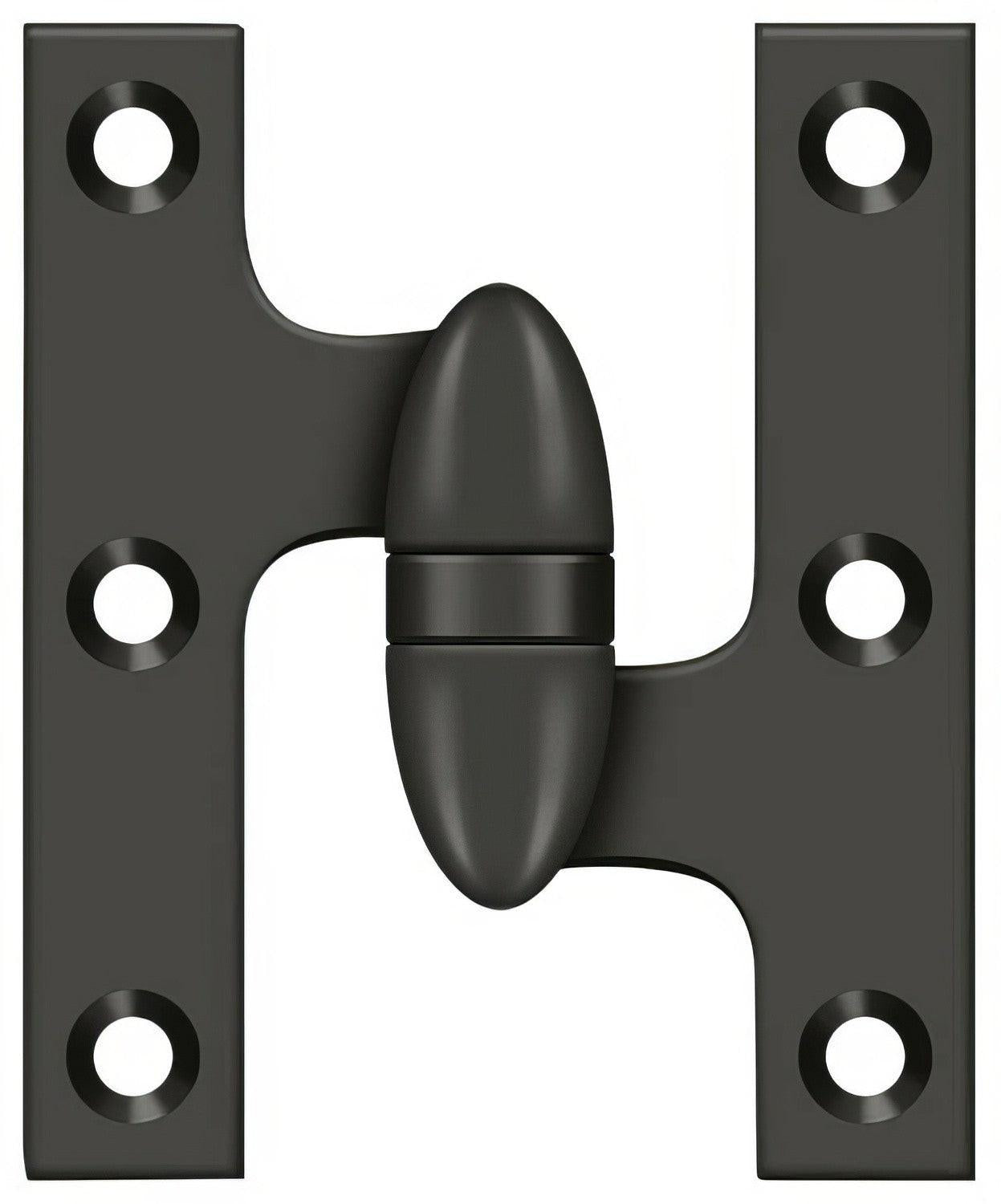 Deltana OK5032B-R 5" x 3-1/4" Right Hand Olive Knuckle Hinge with Ball Bearing