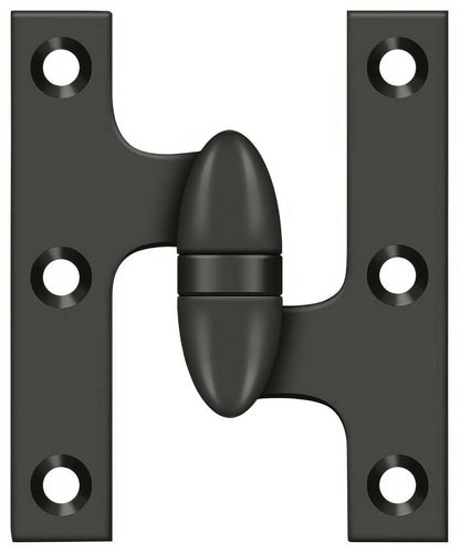 Deltana OK5032B-R 5" x 3-1/4" Right Hand Olive Knuckle Hinge with Ball Bearing