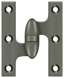 Deltana OK5032B-L 5" x 3-1/4" Left Hand Olive Knuckle Hinge with Ball Bearing