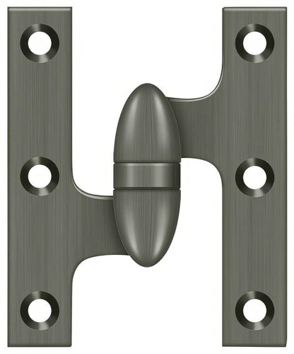 Deltana OK5032B-L 5" x 3-1/4" Left Hand Olive Knuckle Hinge with Ball Bearing