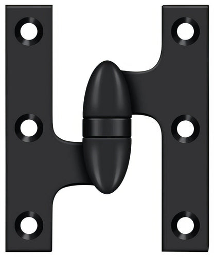 Deltana OK5032B-L 5" x 3-1/4" Left Hand Olive Knuckle Hinge with Ball Bearing.