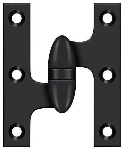 Deltana OK5032B-L 5" x 3-1/4" Left Hand Olive Knuckle Hinge with Ball Bearing
