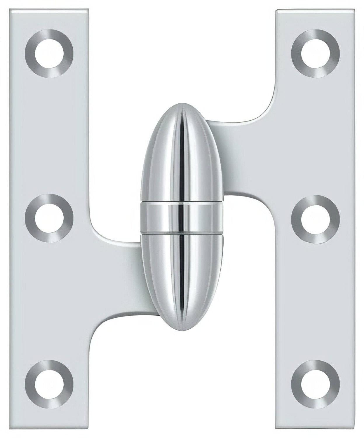 Deltana OK5032B-L 5" x 3-1/4" Left Hand Olive Knuckle Hinge with Ball Bearing