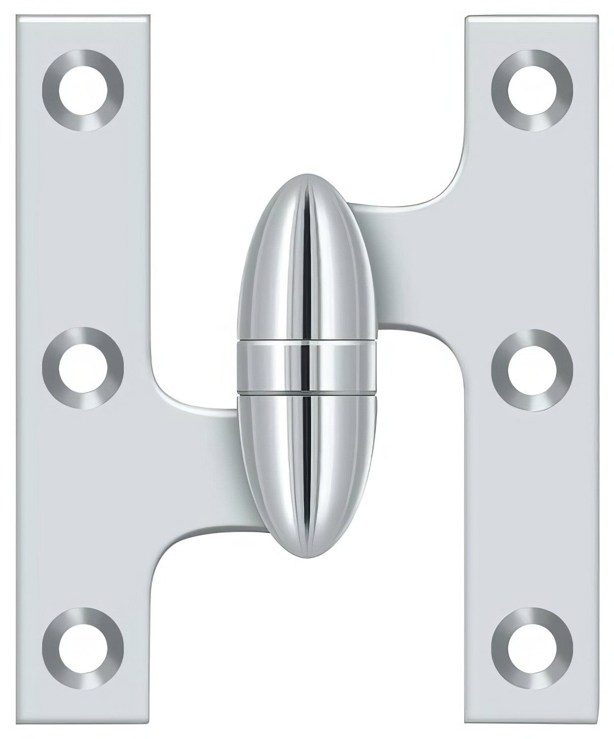 Deltana OK5032B-L 5" x 3-1/4" Left Hand Olive Knuckle Hinge with Ball Bearing.