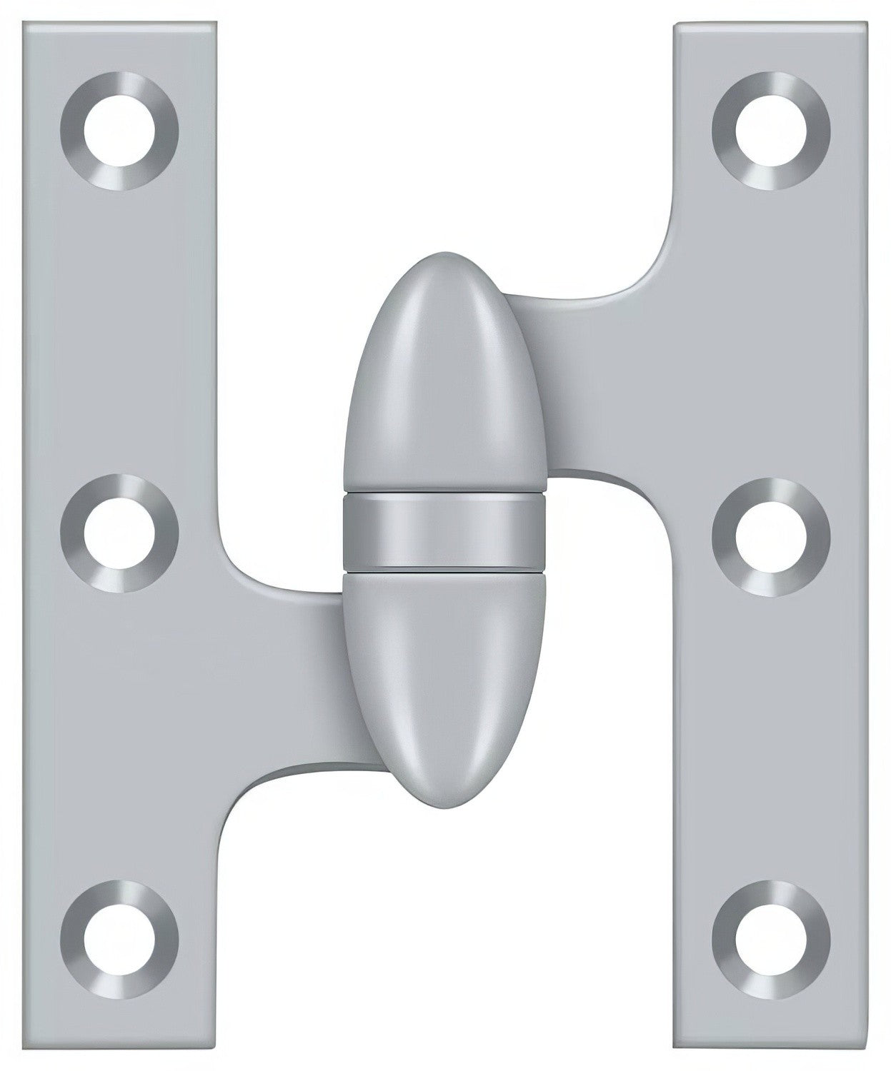 Deltana OK5032B-L 5" x 3-1/4" Left Hand Olive Knuckle Hinge with Ball Bearing.