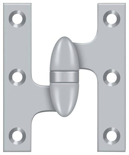 Deltana OK5032B-L 5" x 3-1/4" Left Hand Olive Knuckle Hinge with Ball Bearing