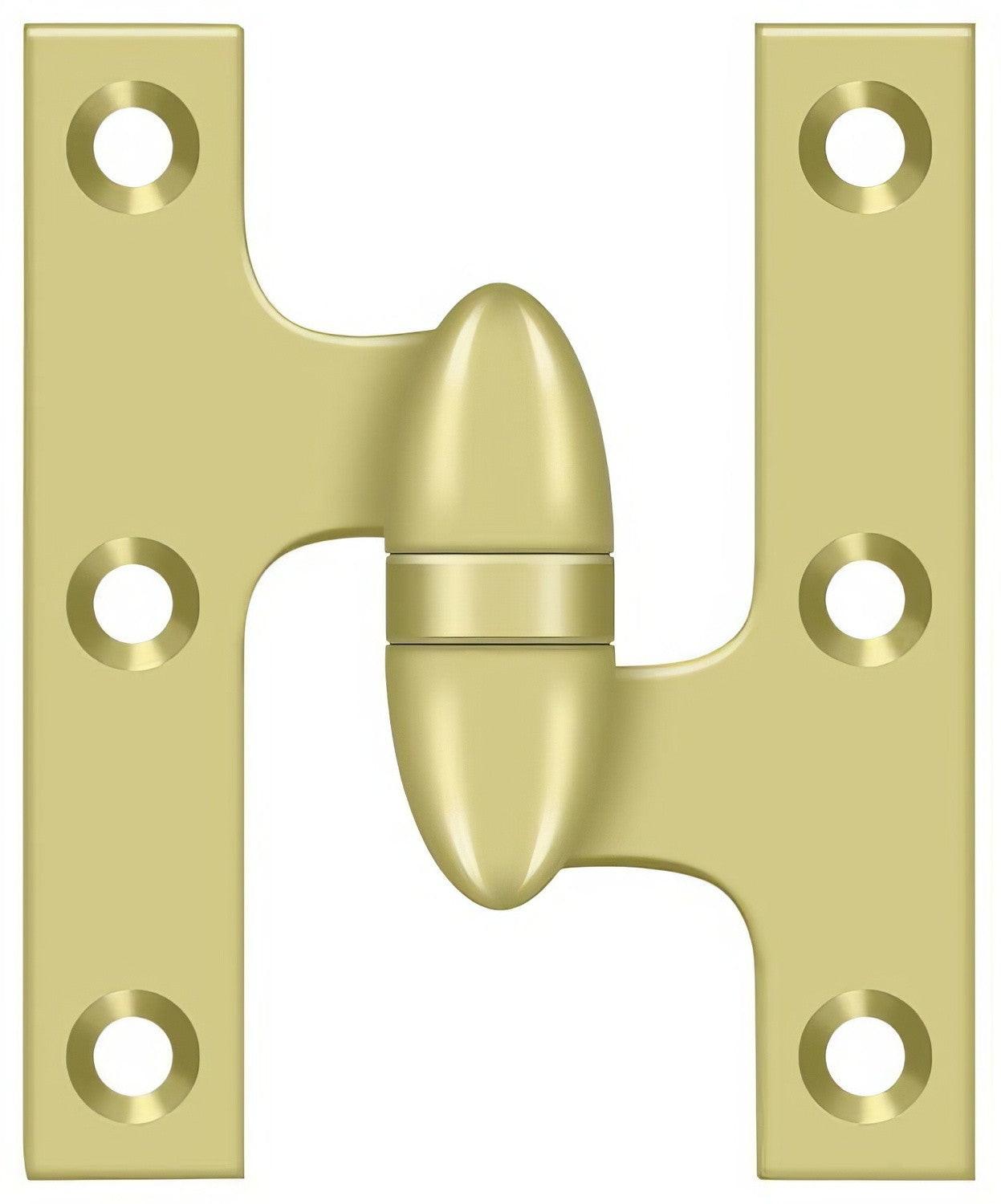 Deltana OK5032B-R 5" x 3-1/4" Right Hand Olive Knuckle Hinge with Ball Bearing