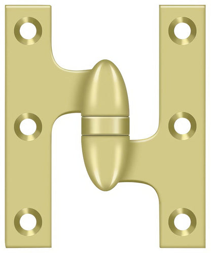 Deltana OK5032B-R 5" x 3-1/4" Right Hand Olive Knuckle Hinge with Ball Bearing.