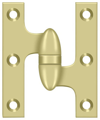 Deltana OK5032B-R 5" x 3-1/4" Right Hand Olive Knuckle Hinge with Ball Bearing.