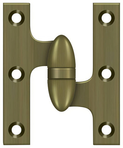 Deltana OK5032B-R 5" x 3-1/4" Right Hand Olive Knuckle Hinge with Ball Bearing.