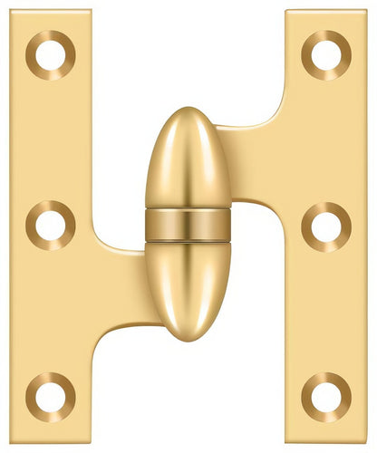 Deltana OK5032B-L 5" x 3-1/4" Left Hand Olive Knuckle Hinge with Ball Bearing.